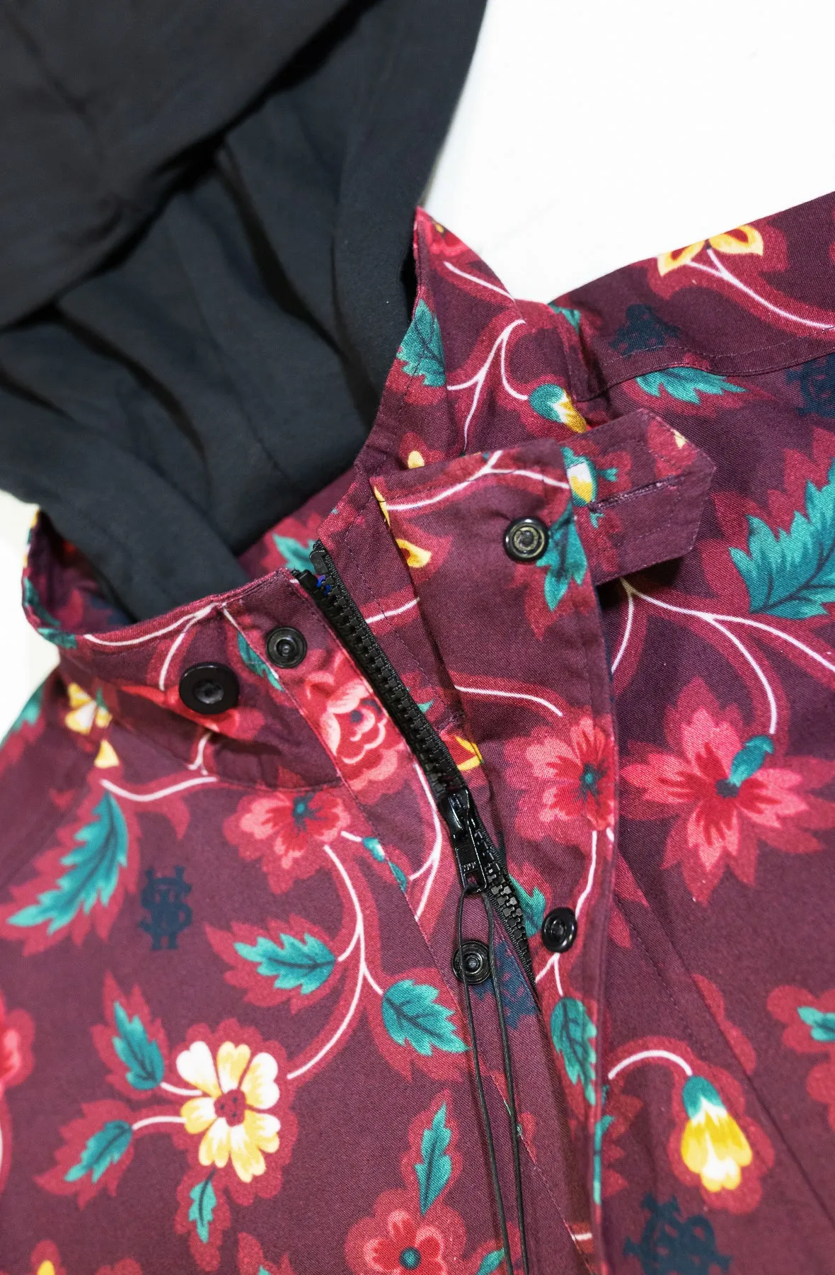 Stay Winning Maroon Floral Jacket Hoodie