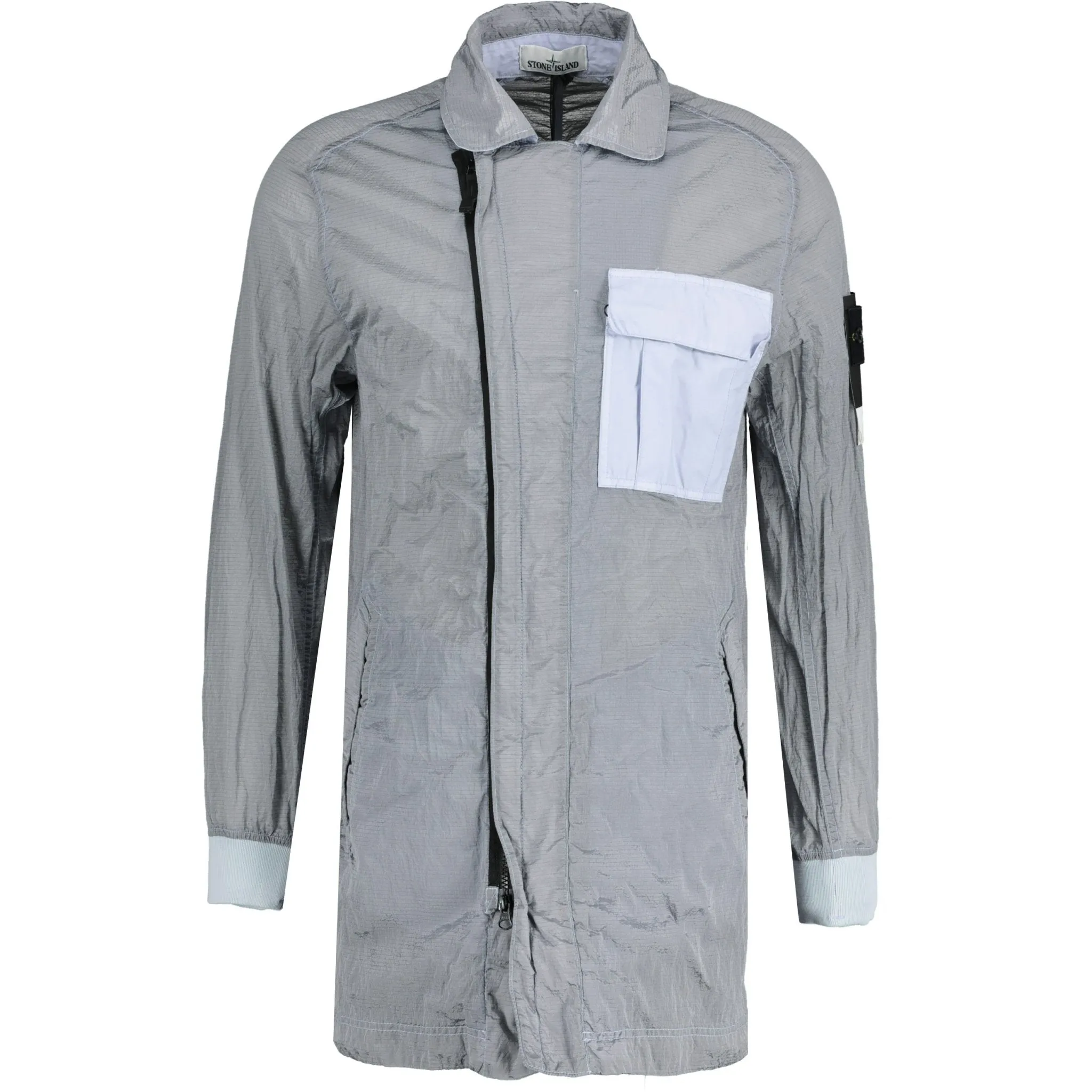 STONE ISLAND NYLON METAL MAC JACKET GREY
