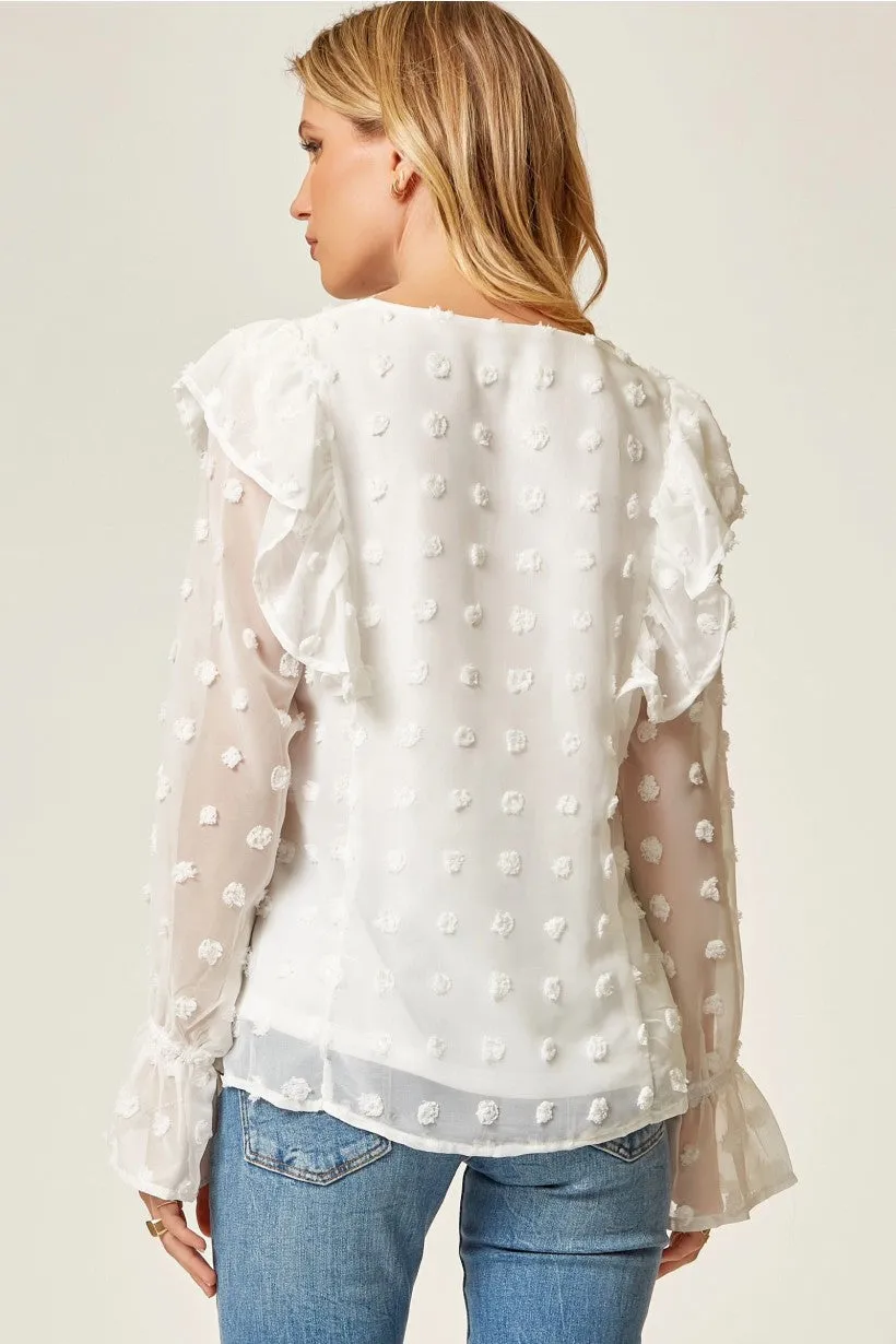 Swiss Dot Delight Top