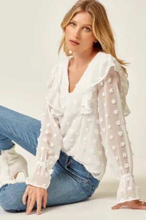 Swiss Dot Delight Top