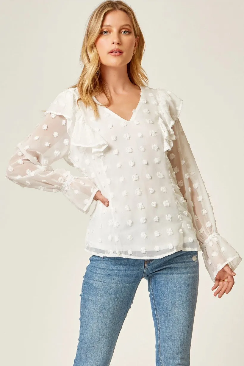 Swiss Dot Delight Top