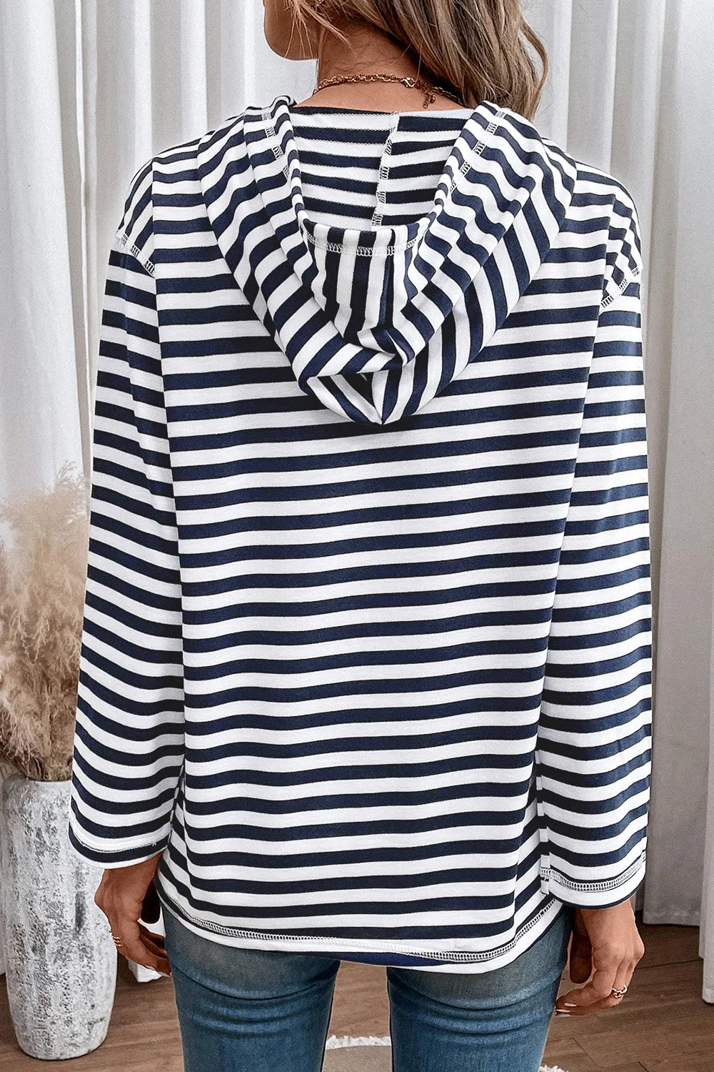 Tanner Striped Long Sleeve Hoodie
