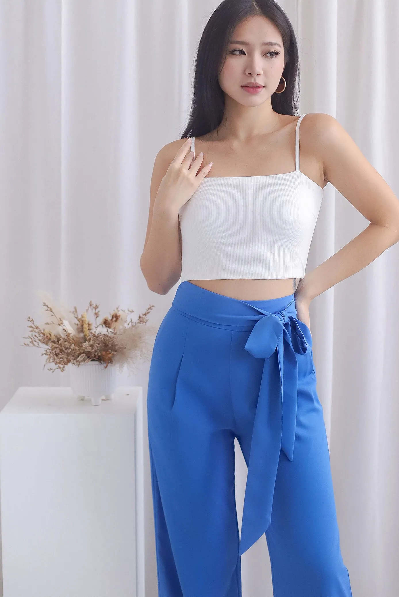 TDC Emberlyn Padded Bralet Crop Top In White