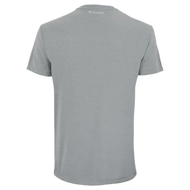 Tecnifibre Mens Team Tech Badminton T-Shirt - Silver