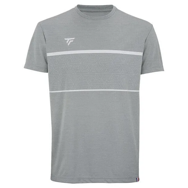 Tecnifibre Mens Team Tech Badminton T-Shirt - Silver