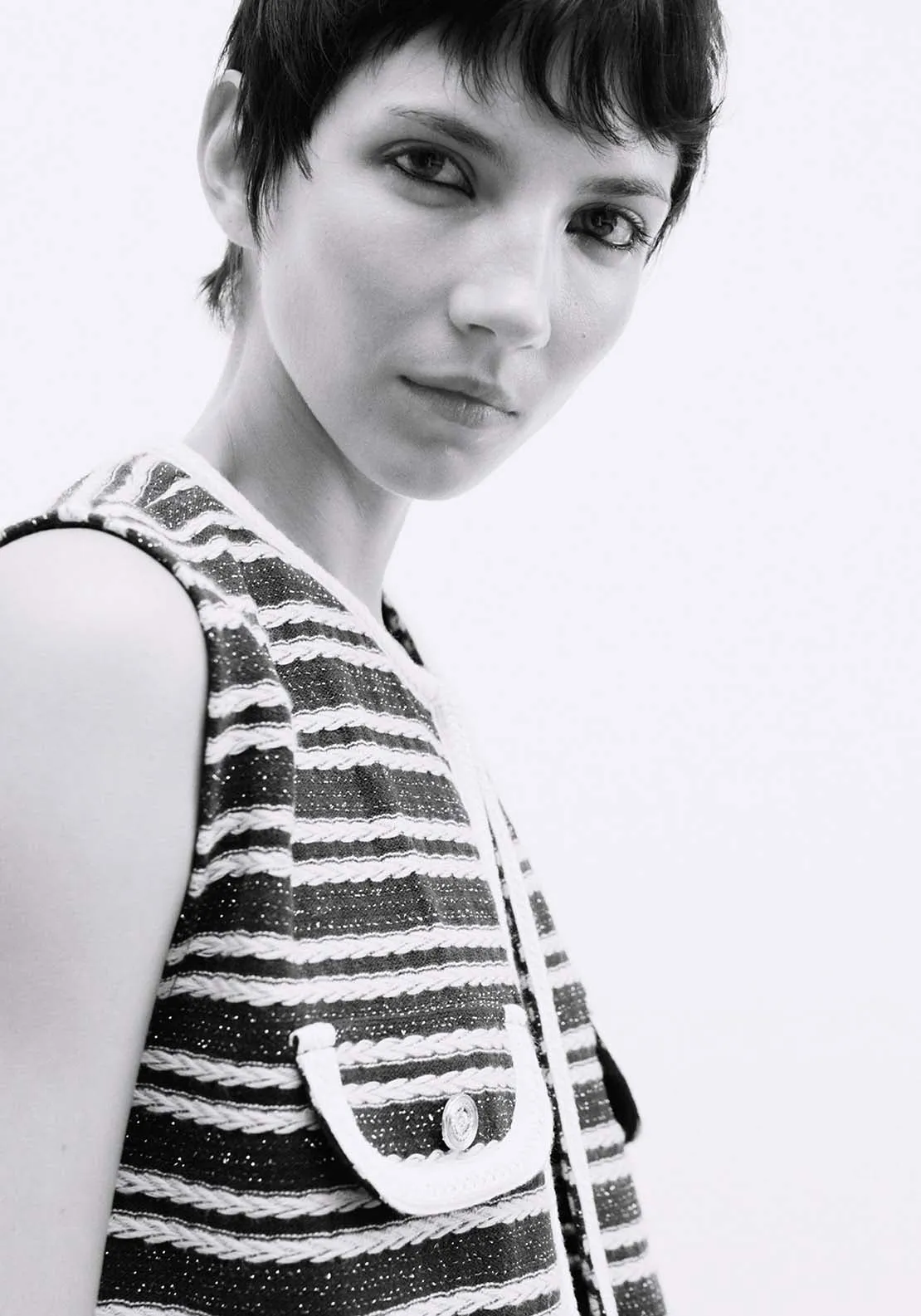 Textured Waistcoat - Navy