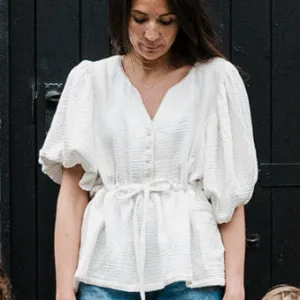 The Aubrey Muslin Blouse