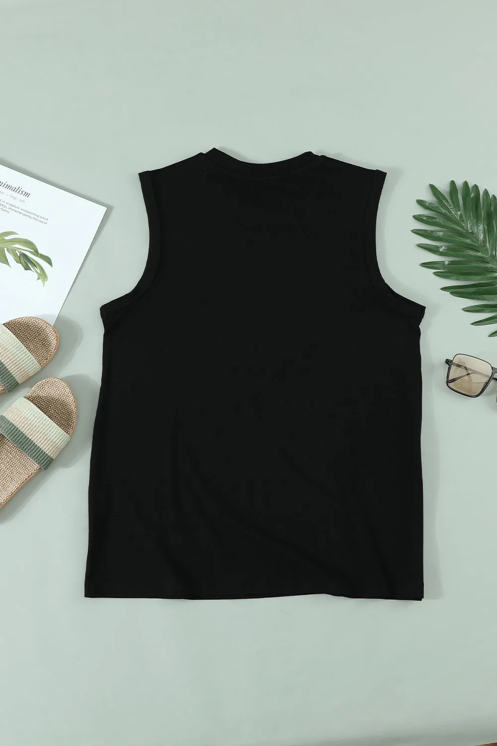 The DAY DRINKERS Letters Print Tank Top