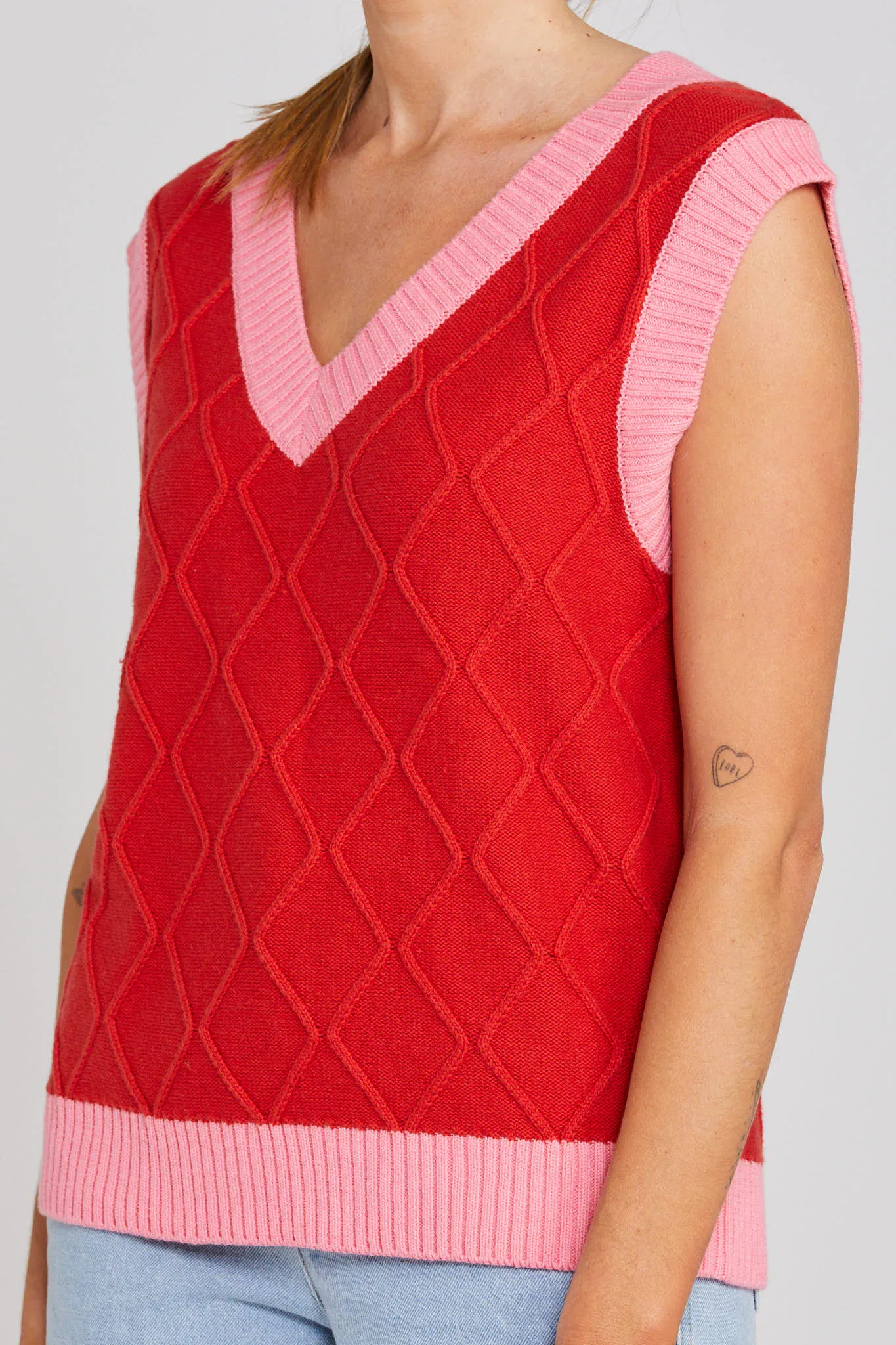 Thing Thing Shackle Vest | Pink Lipstick