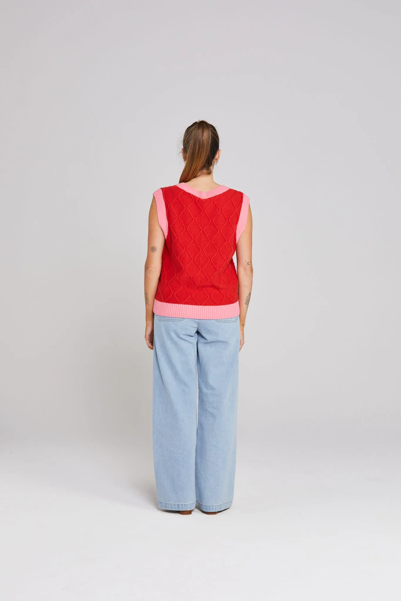 Thing Thing Shackle Vest | Pink Lipstick