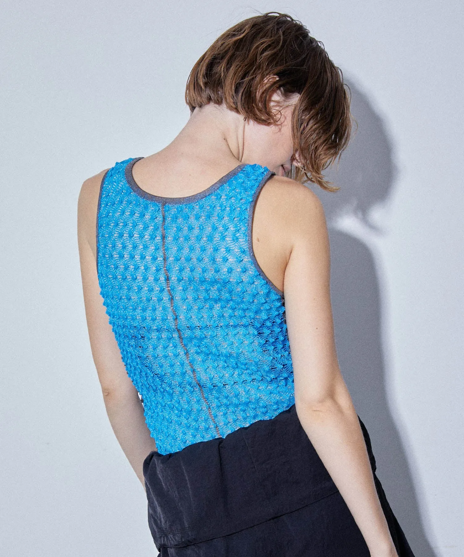 Togetoge Sheer Knit Tank Top