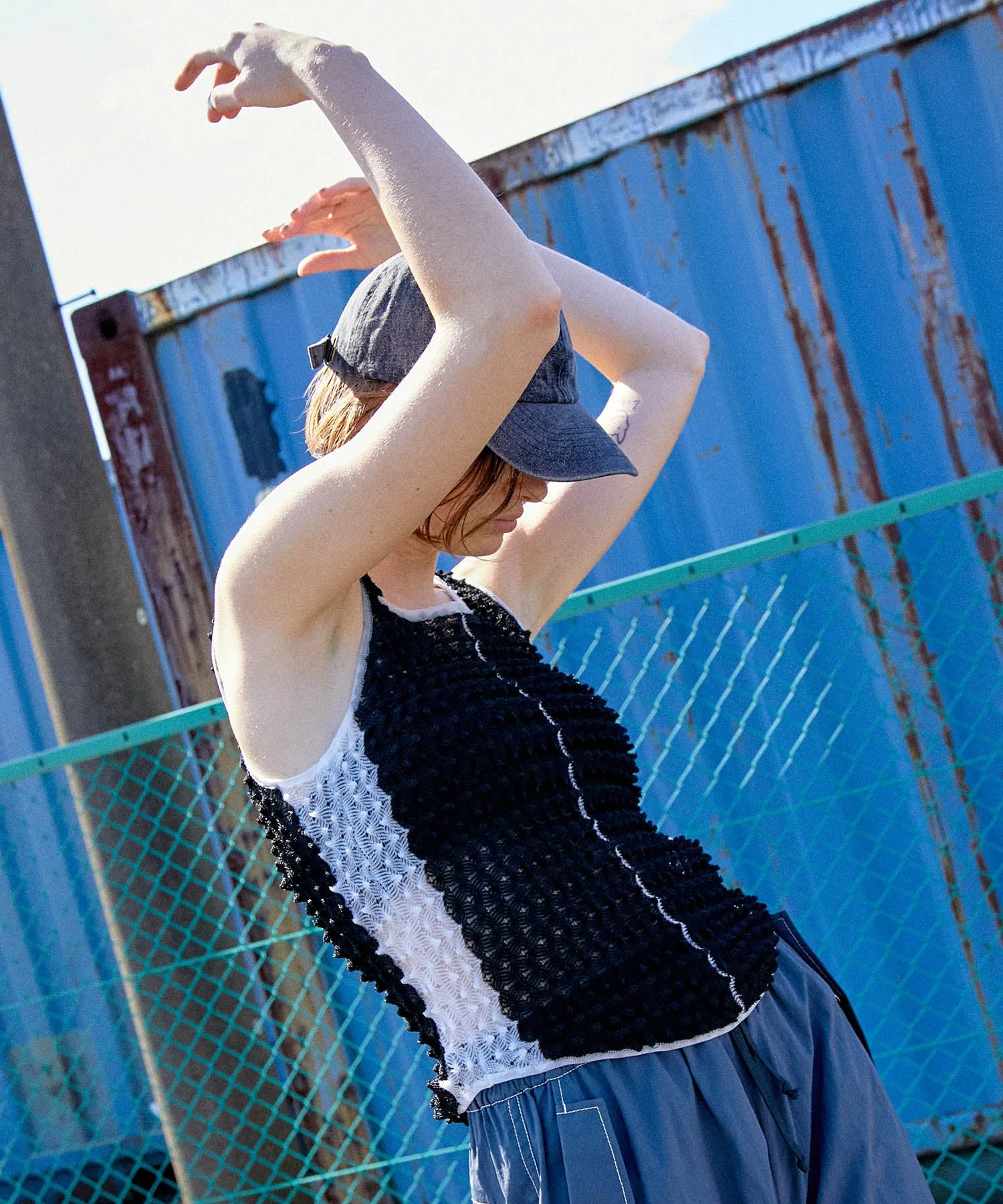 Togetoge Sheer Knit Tank Top