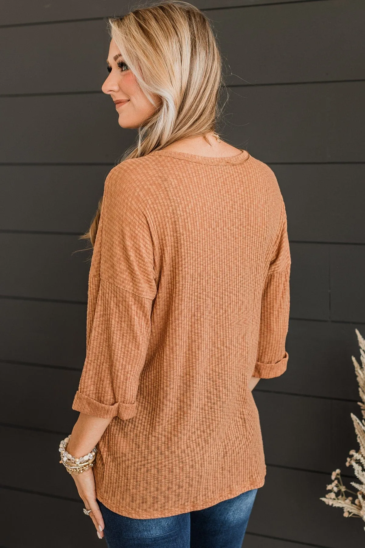Truly Myself Knit Top- Clay