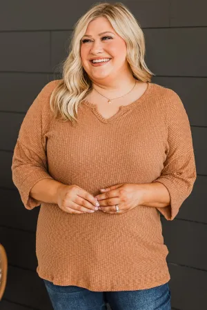 Truly Myself Knit Top- Clay