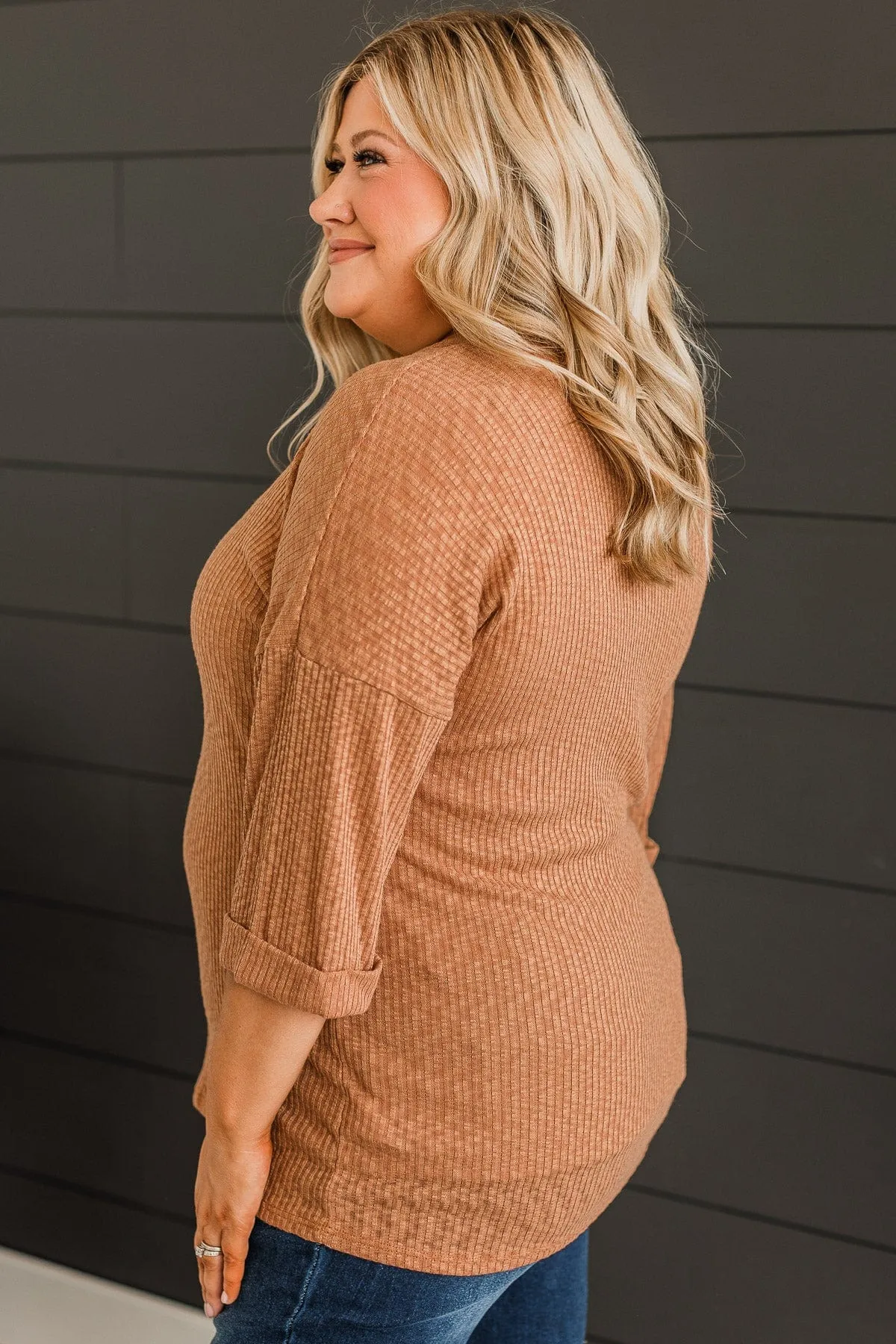 Truly Myself Knit Top- Clay