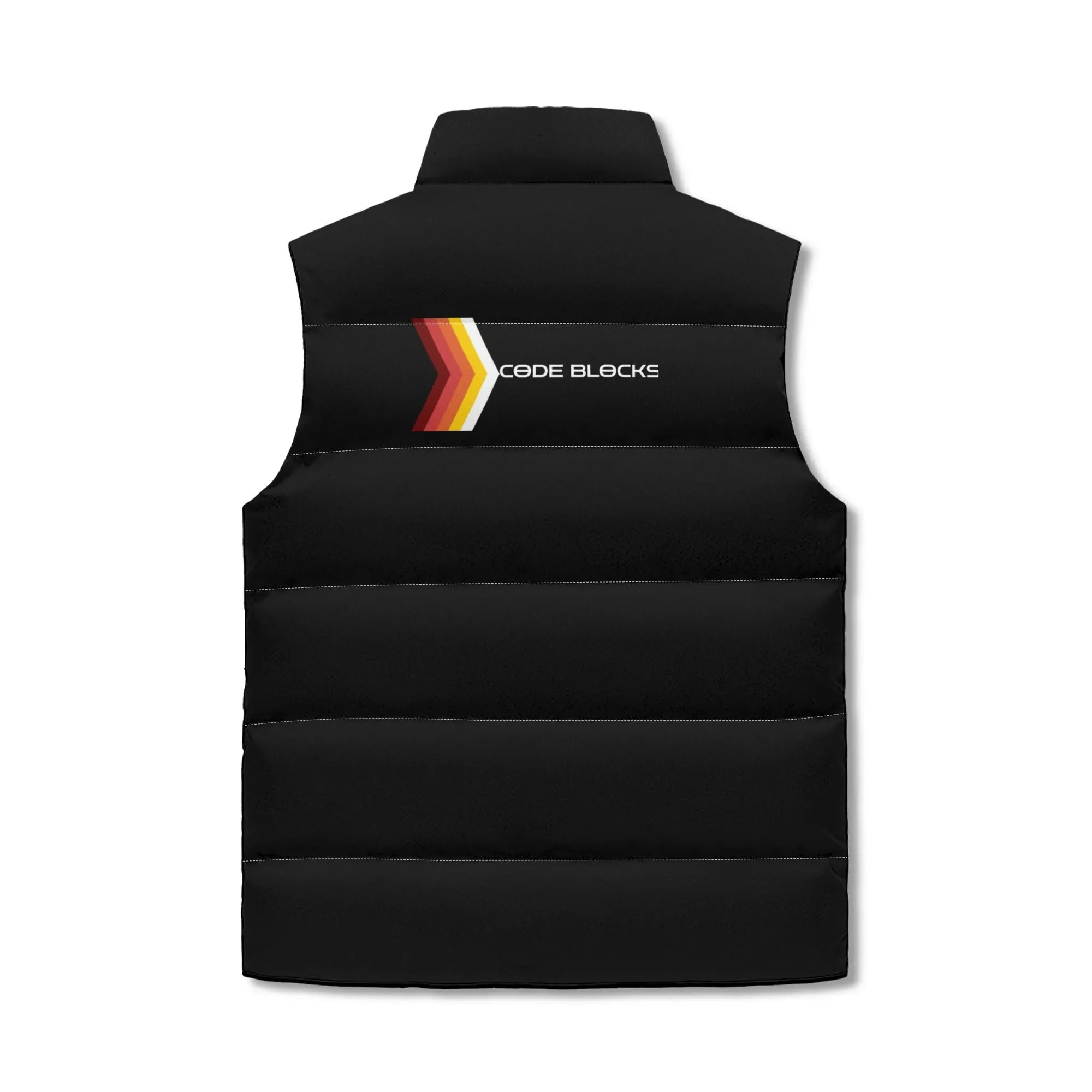Unisex Lightweight All Over Printing Stand Collar Zip Up Puffer Vest