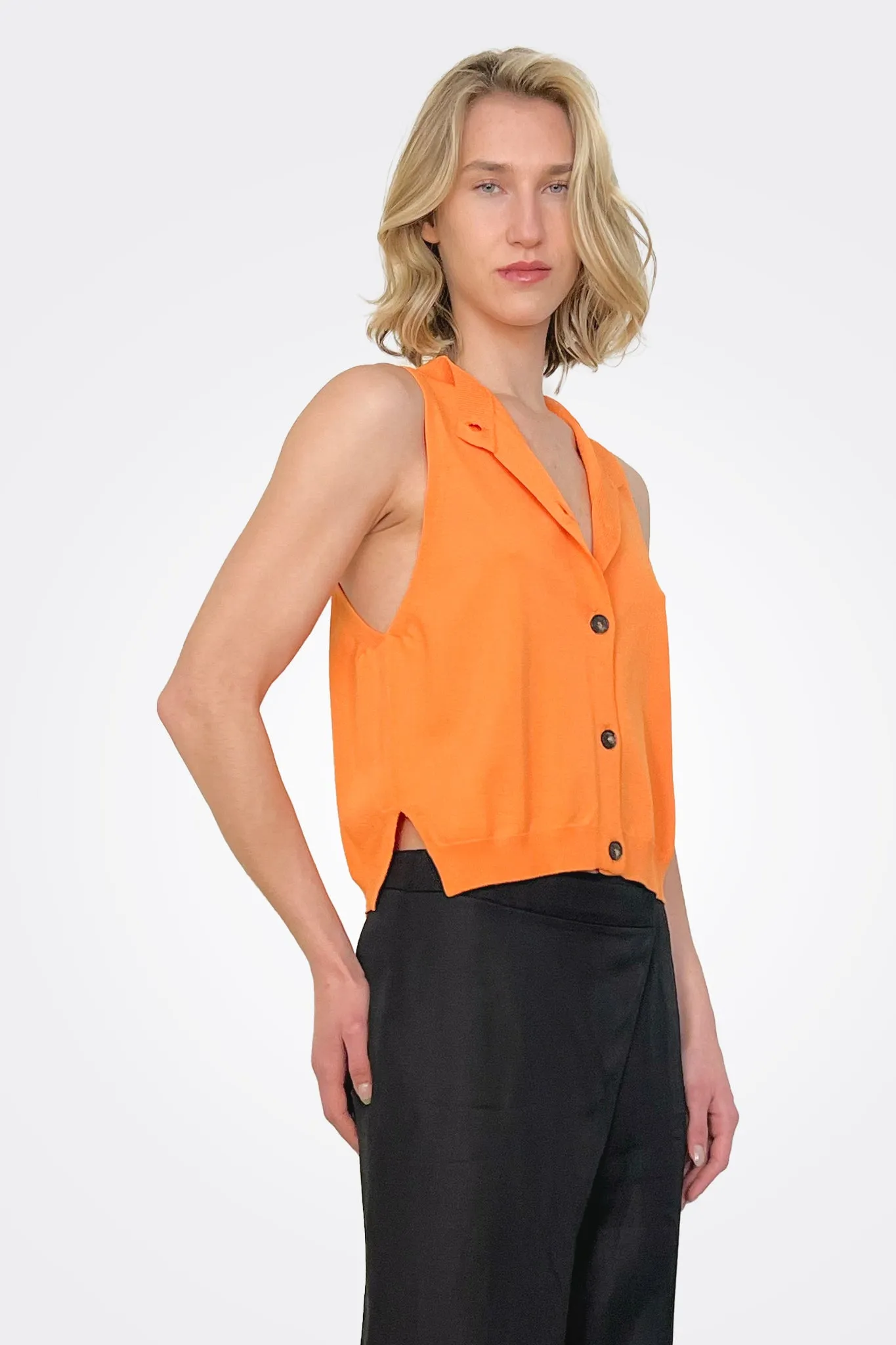 V Neck Waistcoat - Mango