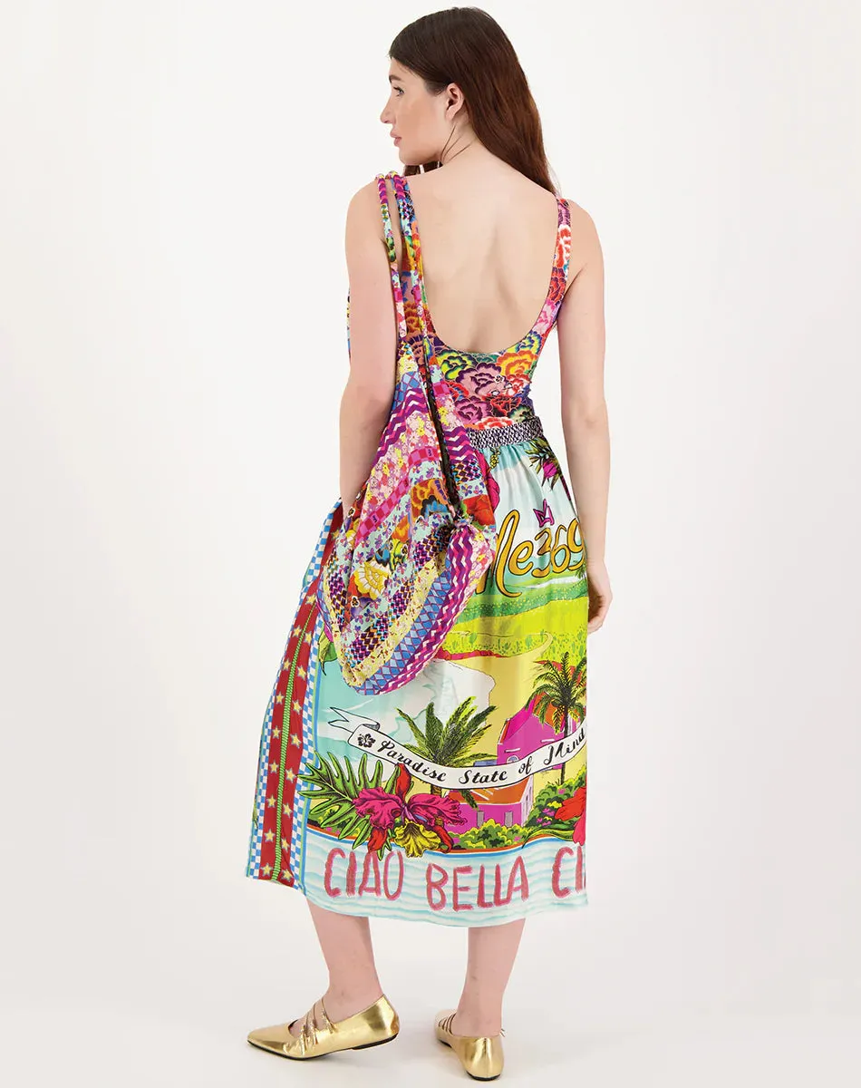Vanessa Love Midi Print Skirt by Me369