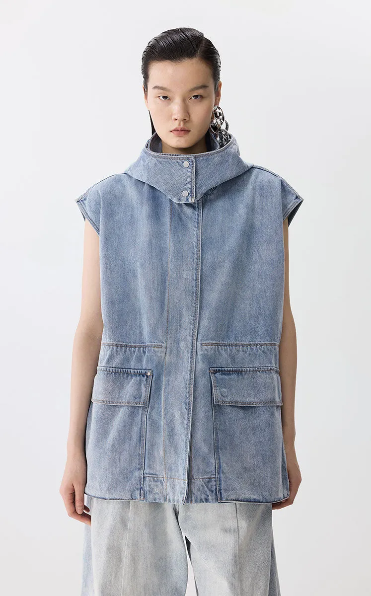 Vest / JNBY Drawstring Oversized Midi Vest