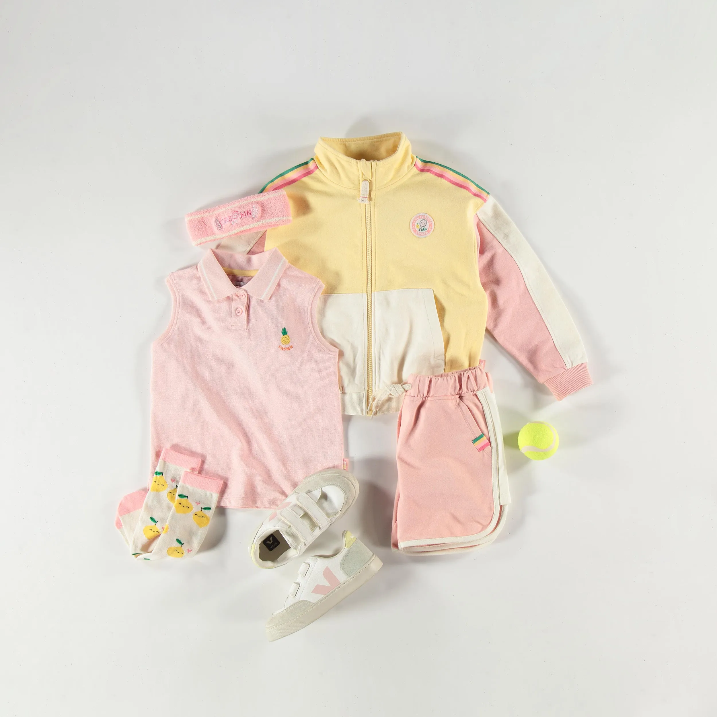 Veste jaune en coton français, enfant || Yellow jacket in French terry, child