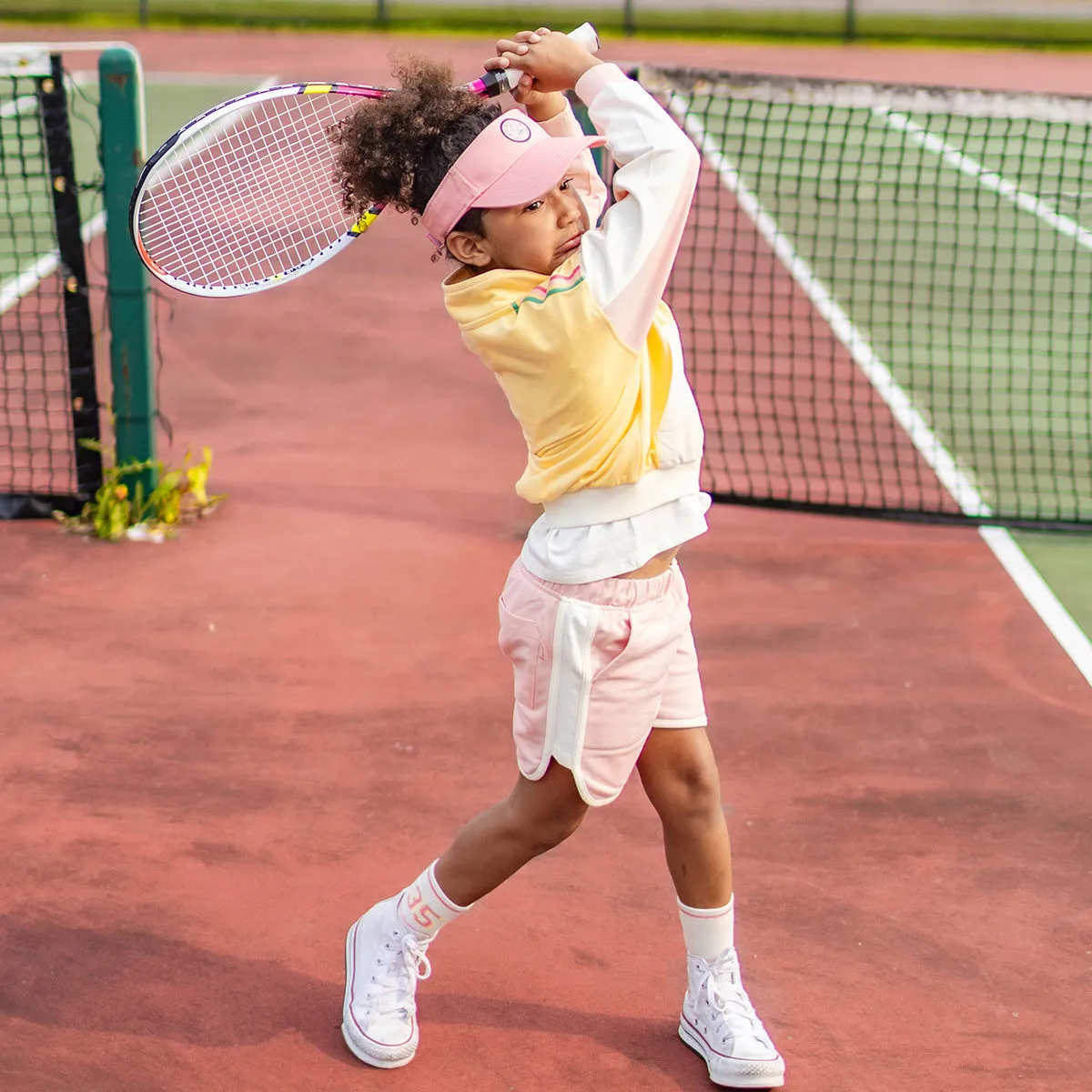 Veste jaune en coton français, enfant || Yellow jacket in French terry, child