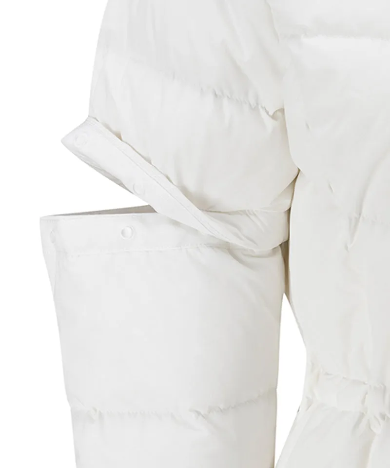 Vice Golf Atelier Women's Detachable Sleeve Hoodie Down Jacket - 2 Colors