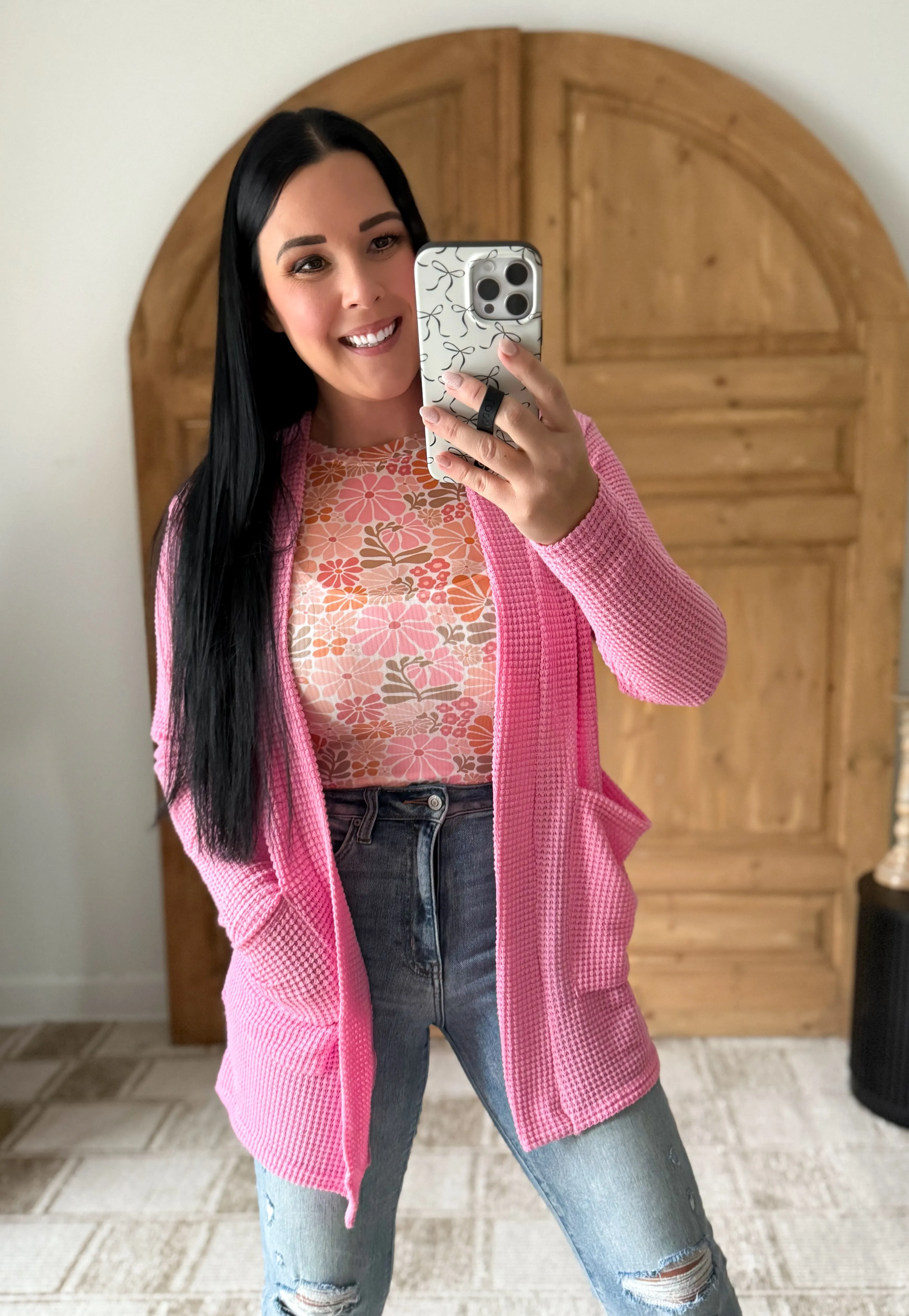 VINTAGE FLORAL MESH TOP RETRO