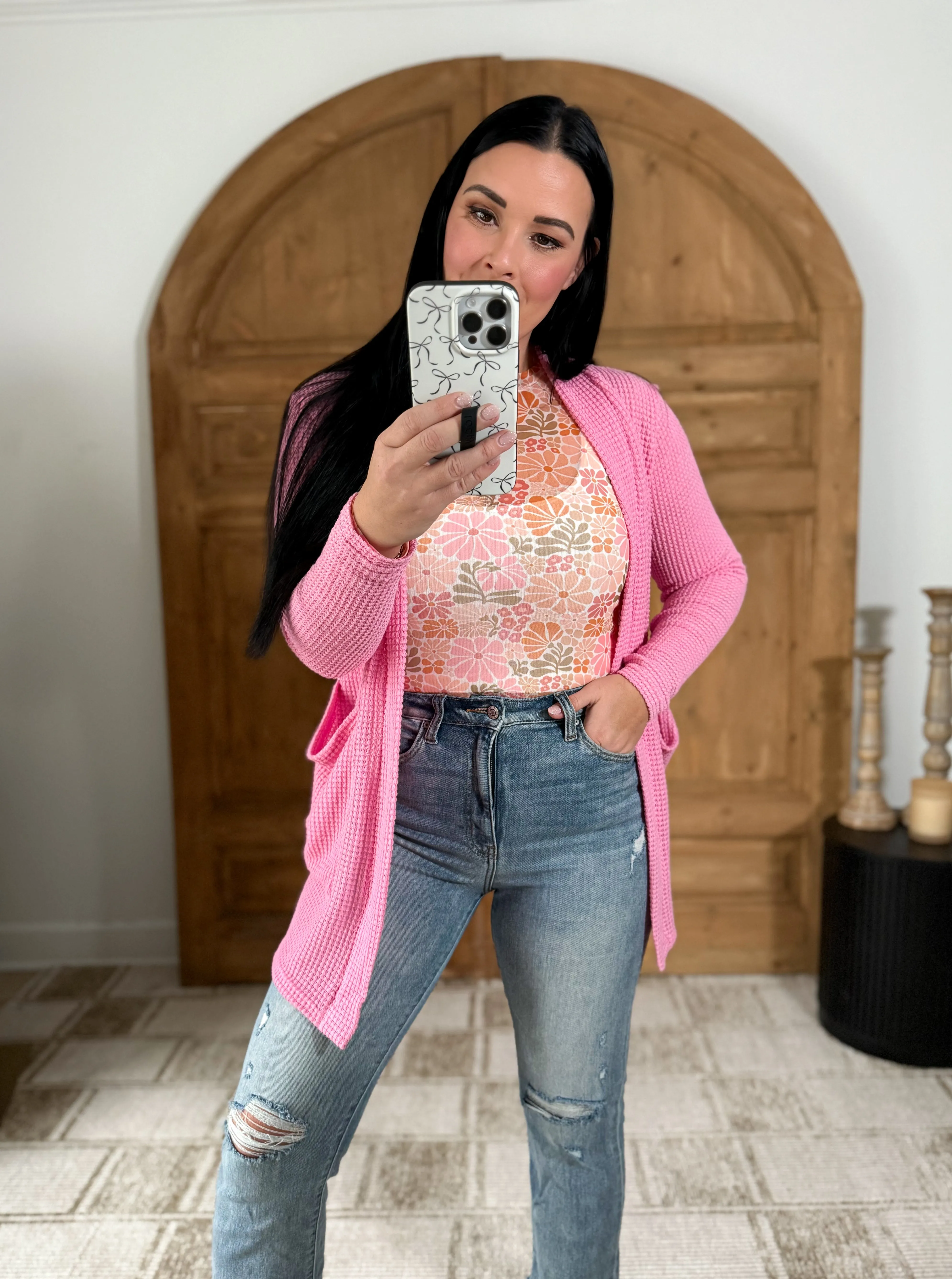 VINTAGE FLORAL MESH TOP RETRO