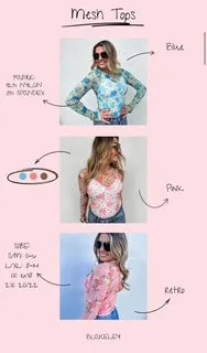VINTAGE FLORAL MESH TOP RETRO