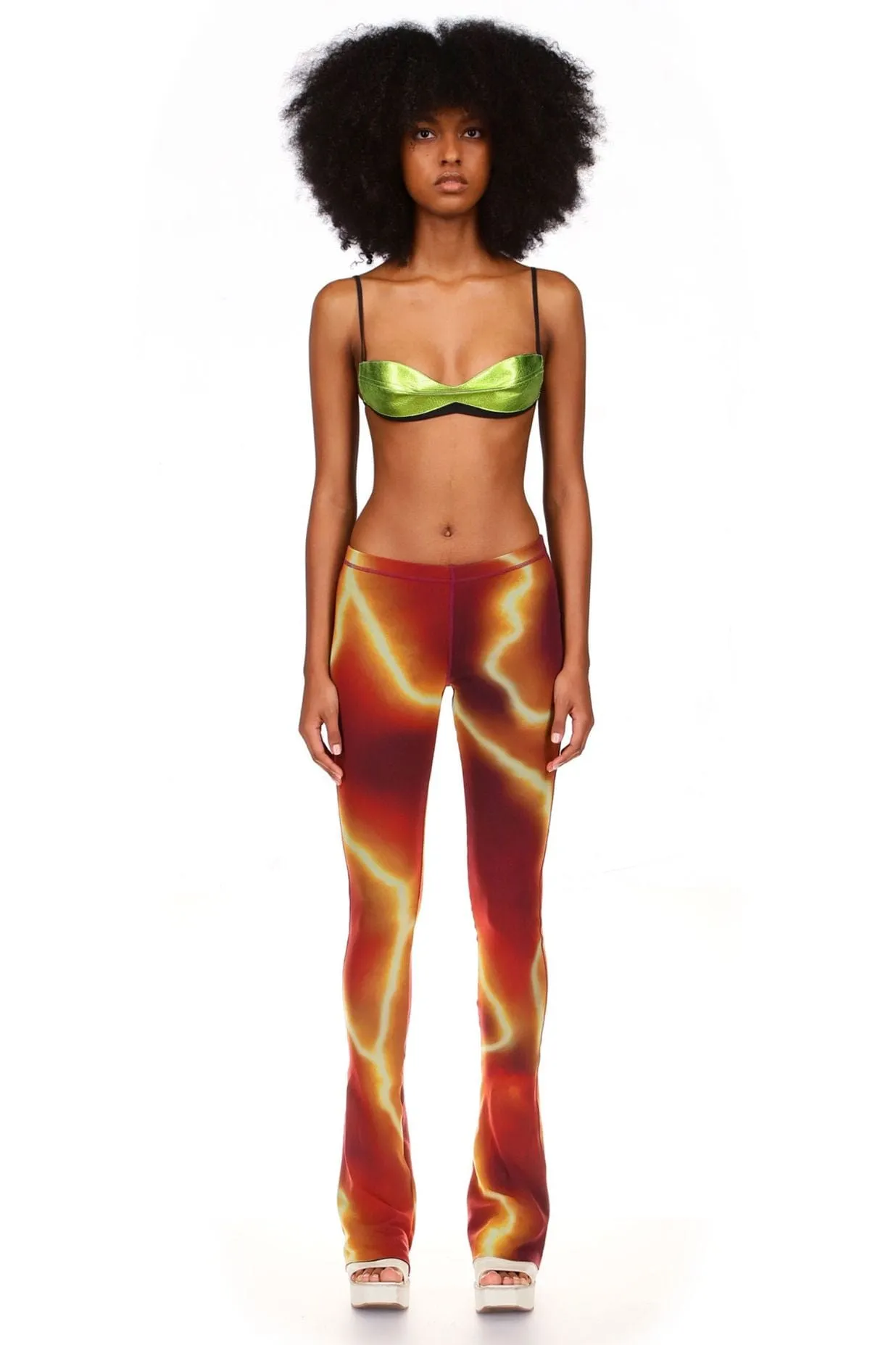 Wasabi Leather Bra Top