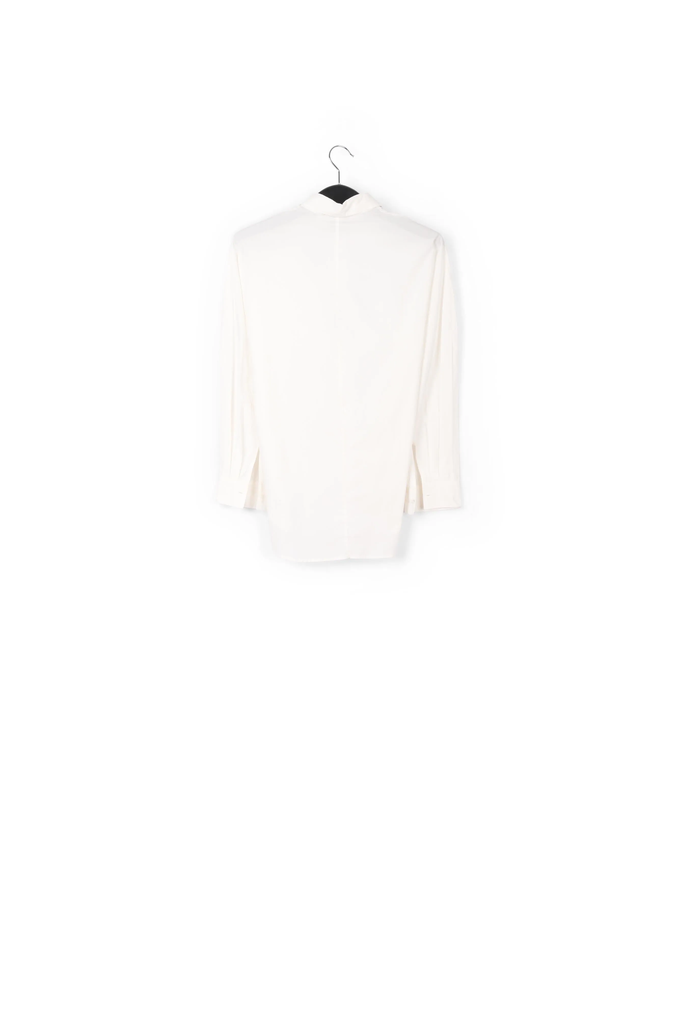 White cotton embroidered shirt