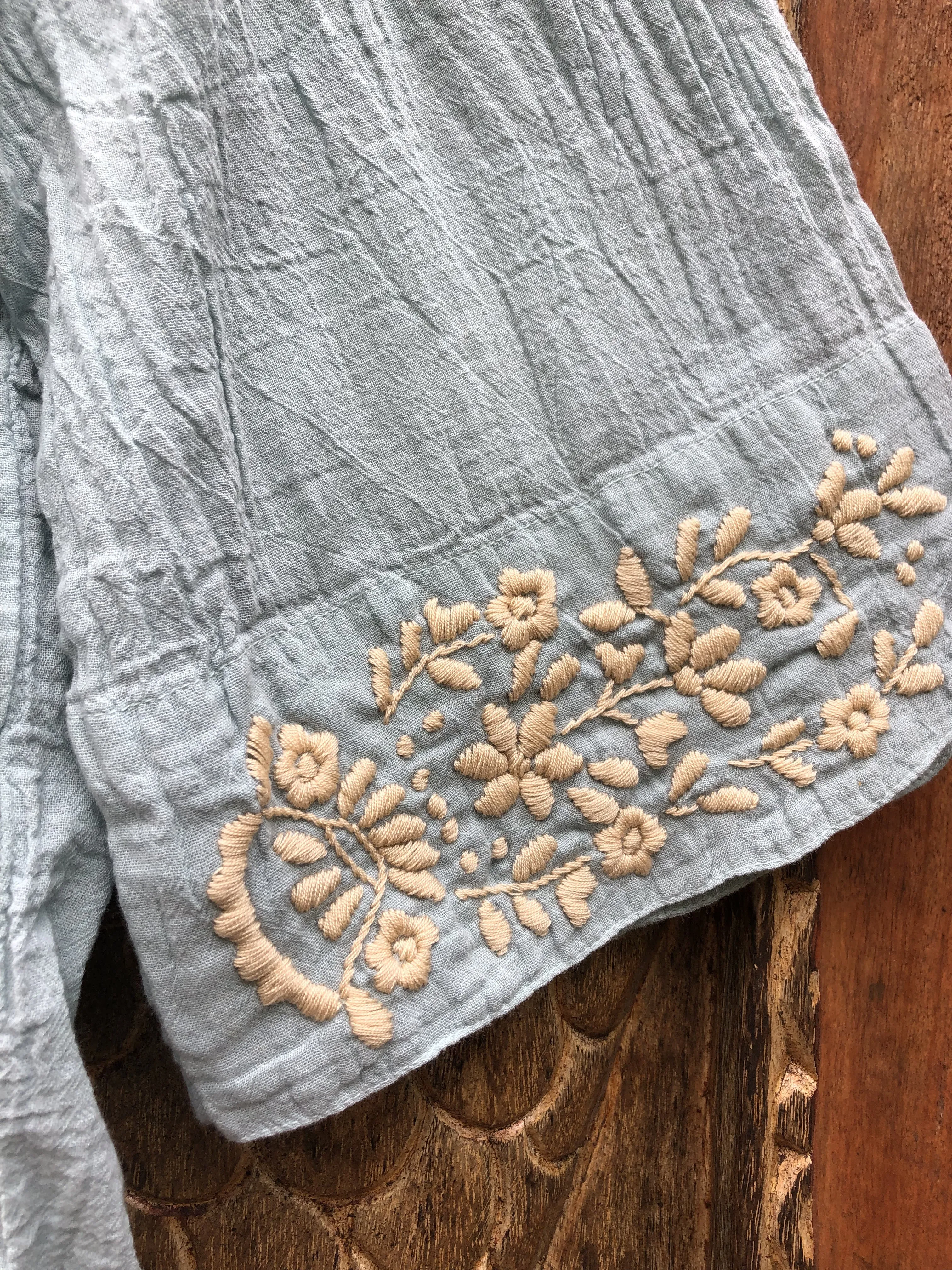 Wildflower Blouse Baby Blue