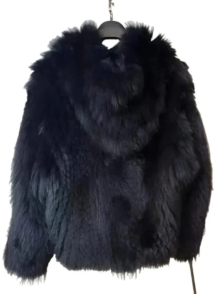 Winter Jackets Faux Fur Coat Women Korean Coat Hooded Fur Jacket