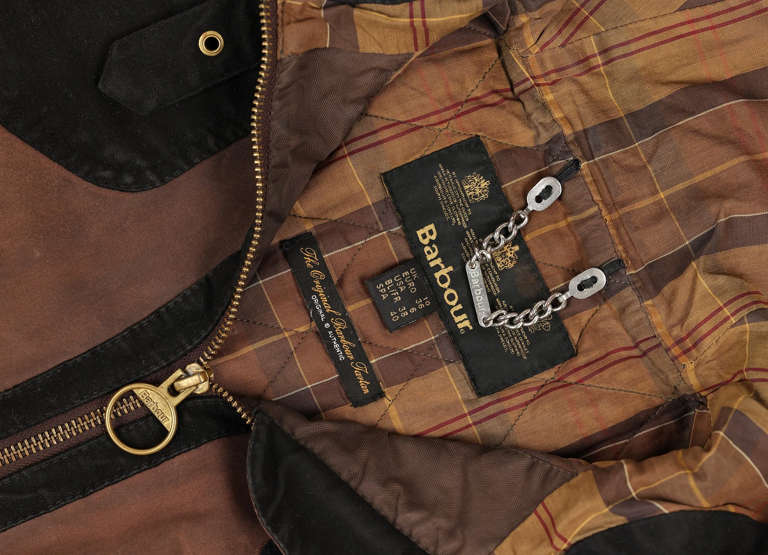 Womens Barbour Hooded Wax Jacket - Brown - Womens S