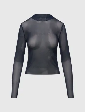 WOMEN'S BURNOUT MOCK TOP