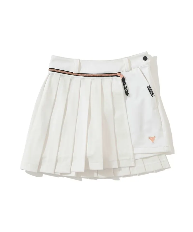 Women's Detachable Pleated Skirt/two Way Shorts White