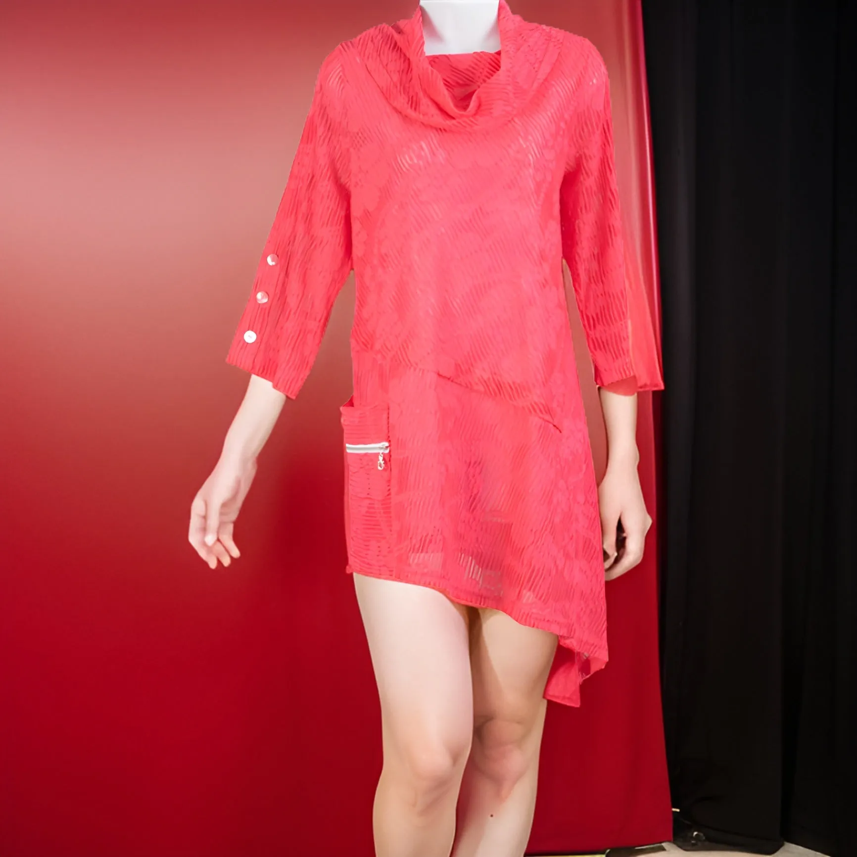 Women's Sheer Tunic Top/Size Medium