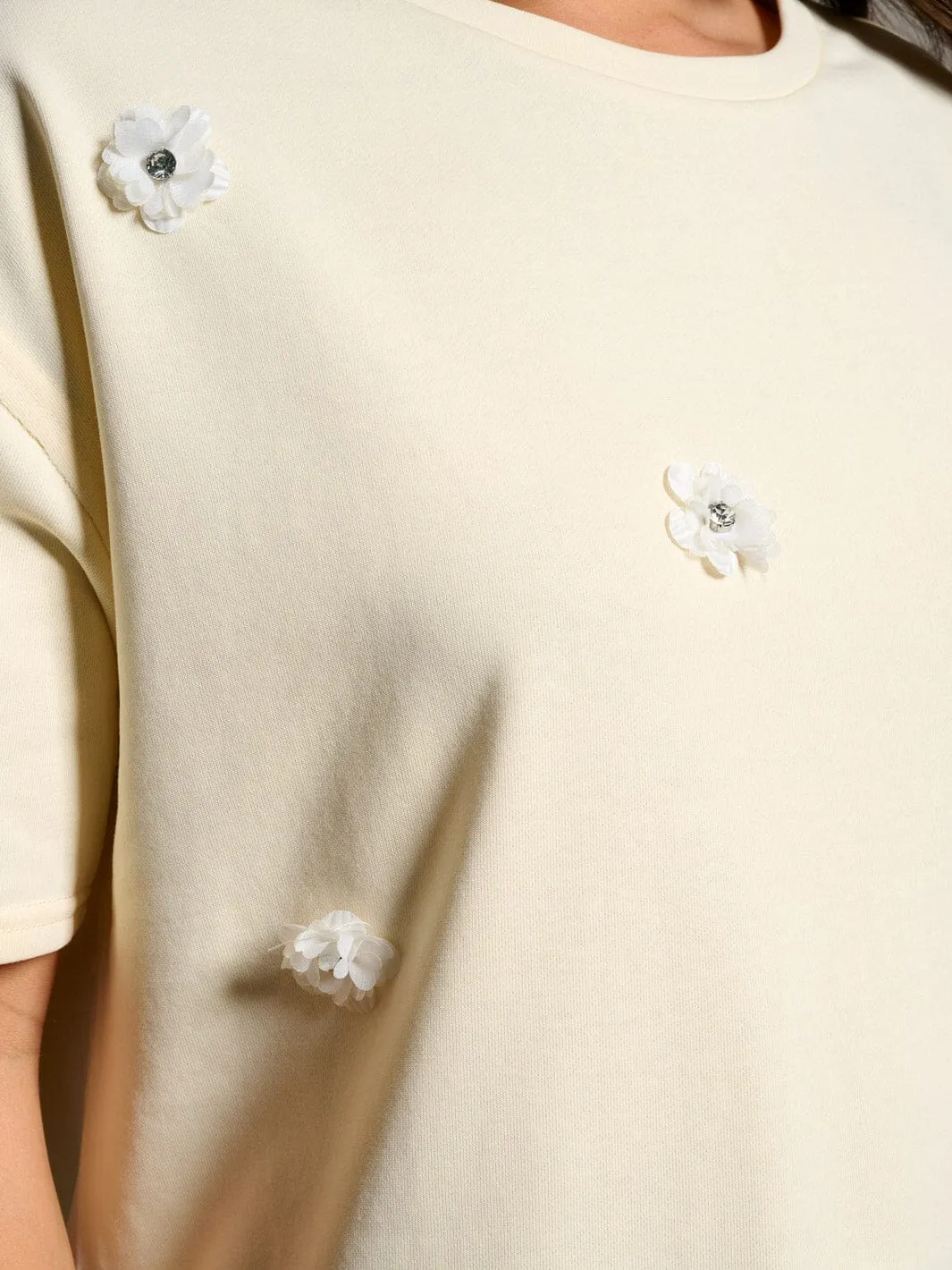 WOMEN'S SHORT SLEEVE DETAILED BLOUSE TOP