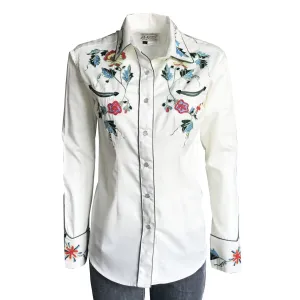 Women's Vintage Western Shirt Collection: Rockmount Fancy Floral Embroidery