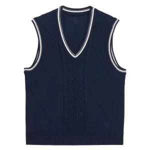 x AP Sweater Vest Deep Navy