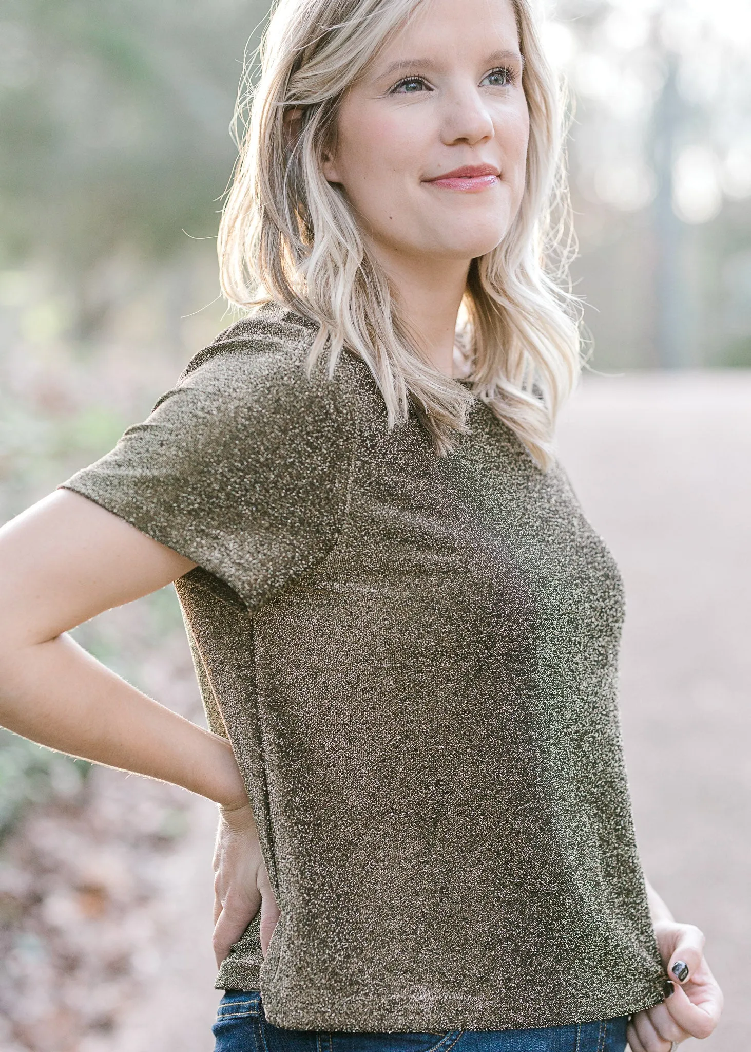 X Make Mine Mottled Top