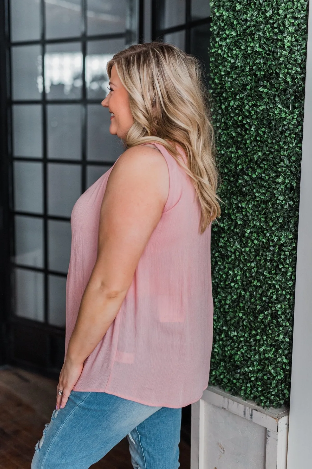You Were Mine Tank Top- Blush