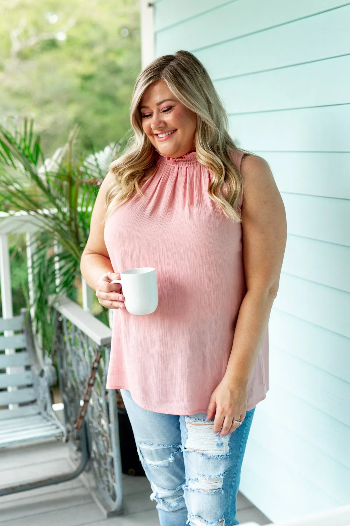 You Were Mine Tank Top- Blush