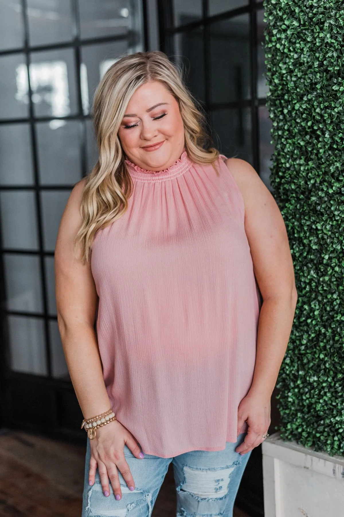 You Were Mine Tank Top- Blush