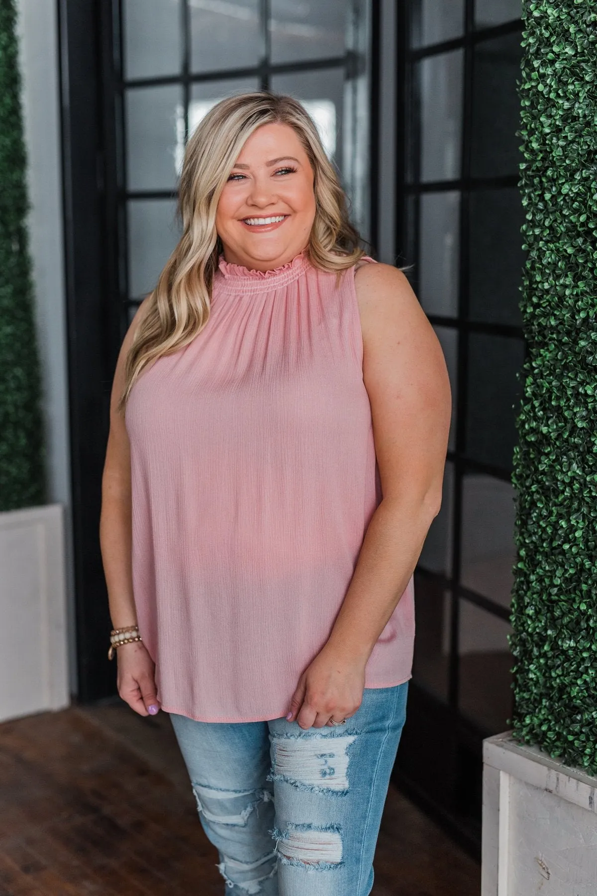 You Were Mine Tank Top- Blush