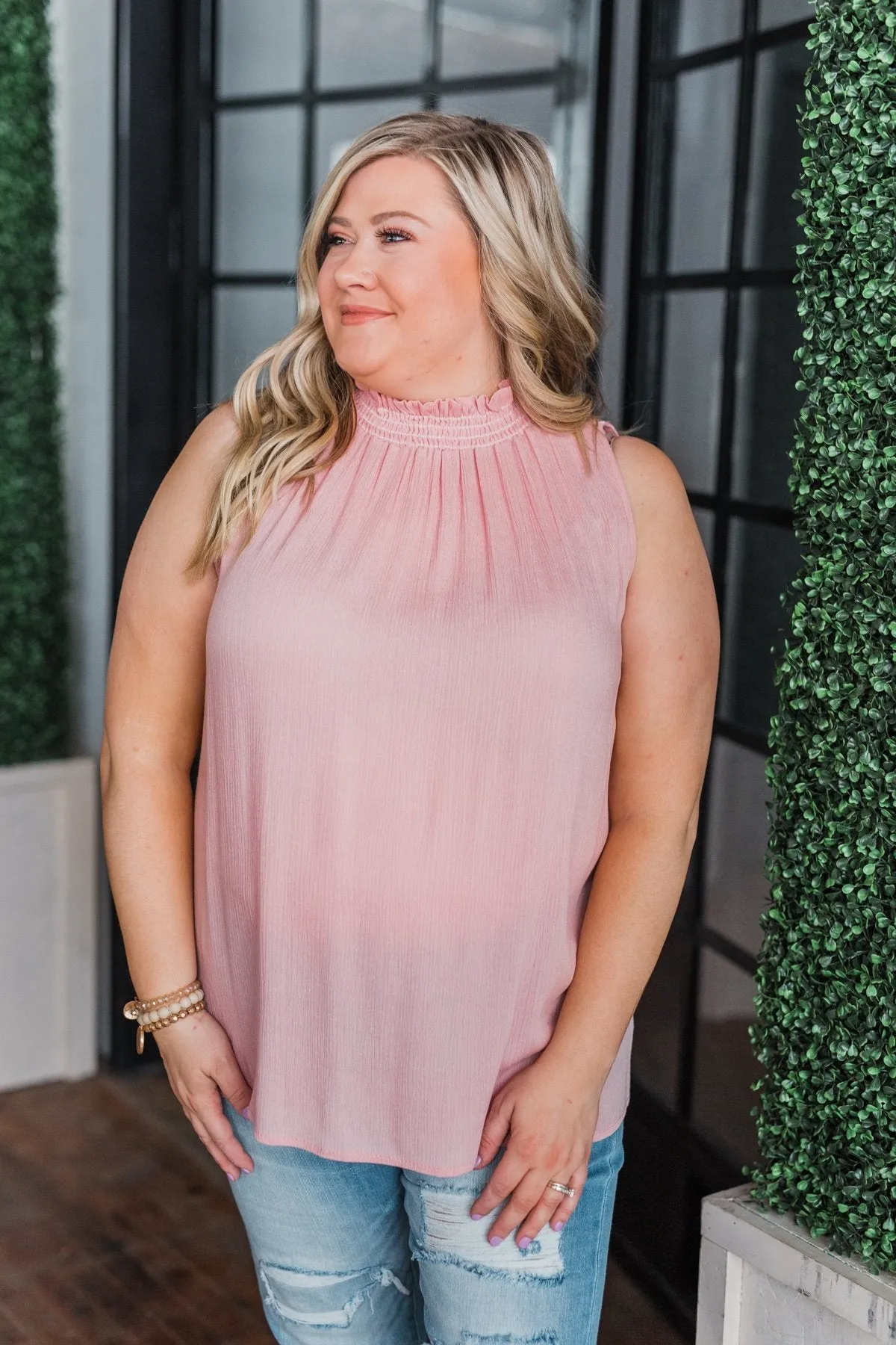 You Were Mine Tank Top- Blush