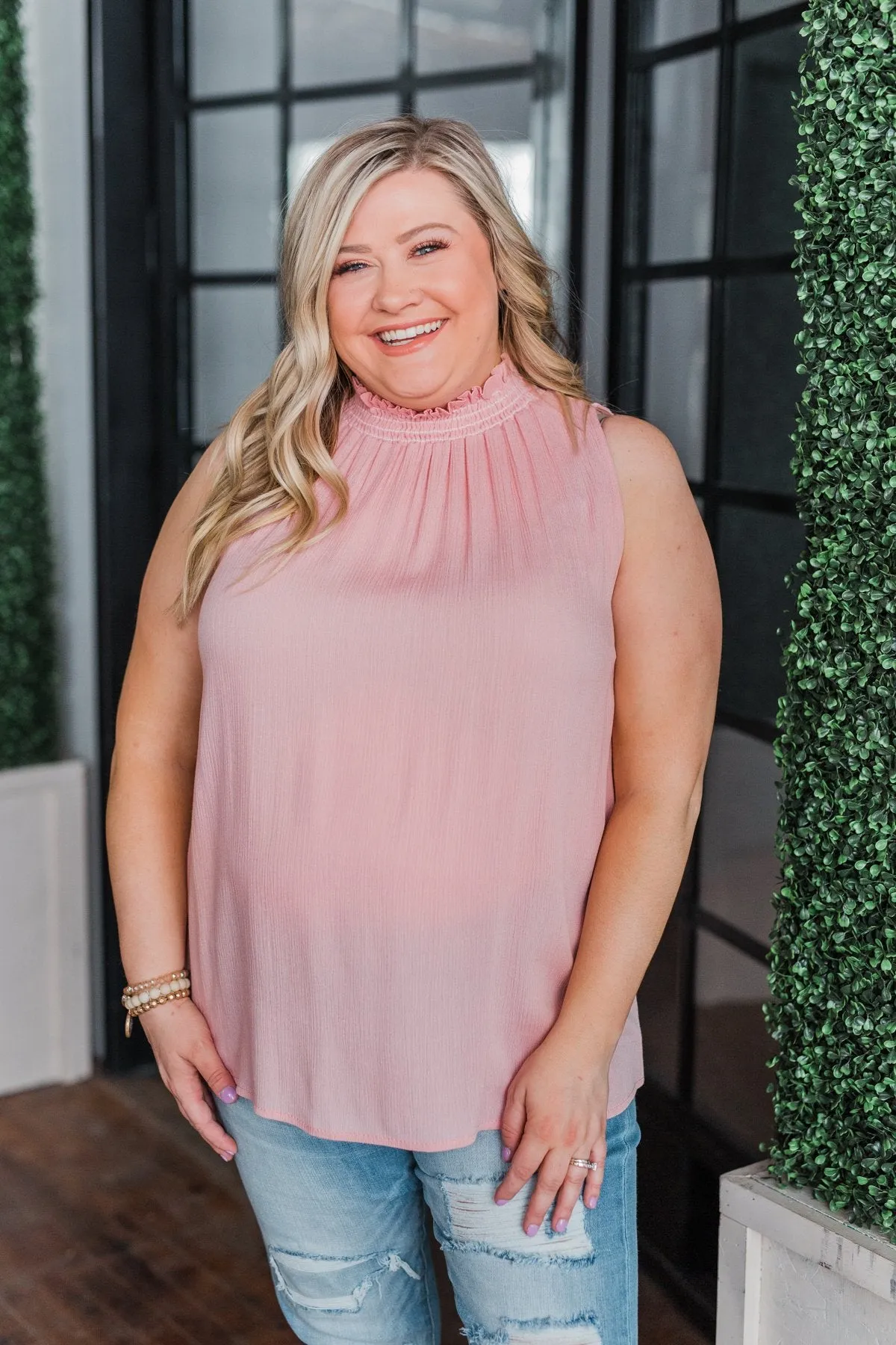 You Were Mine Tank Top- Blush